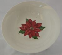 Hallmark Christmas POINSETTIA Holiday Bowl - NEW